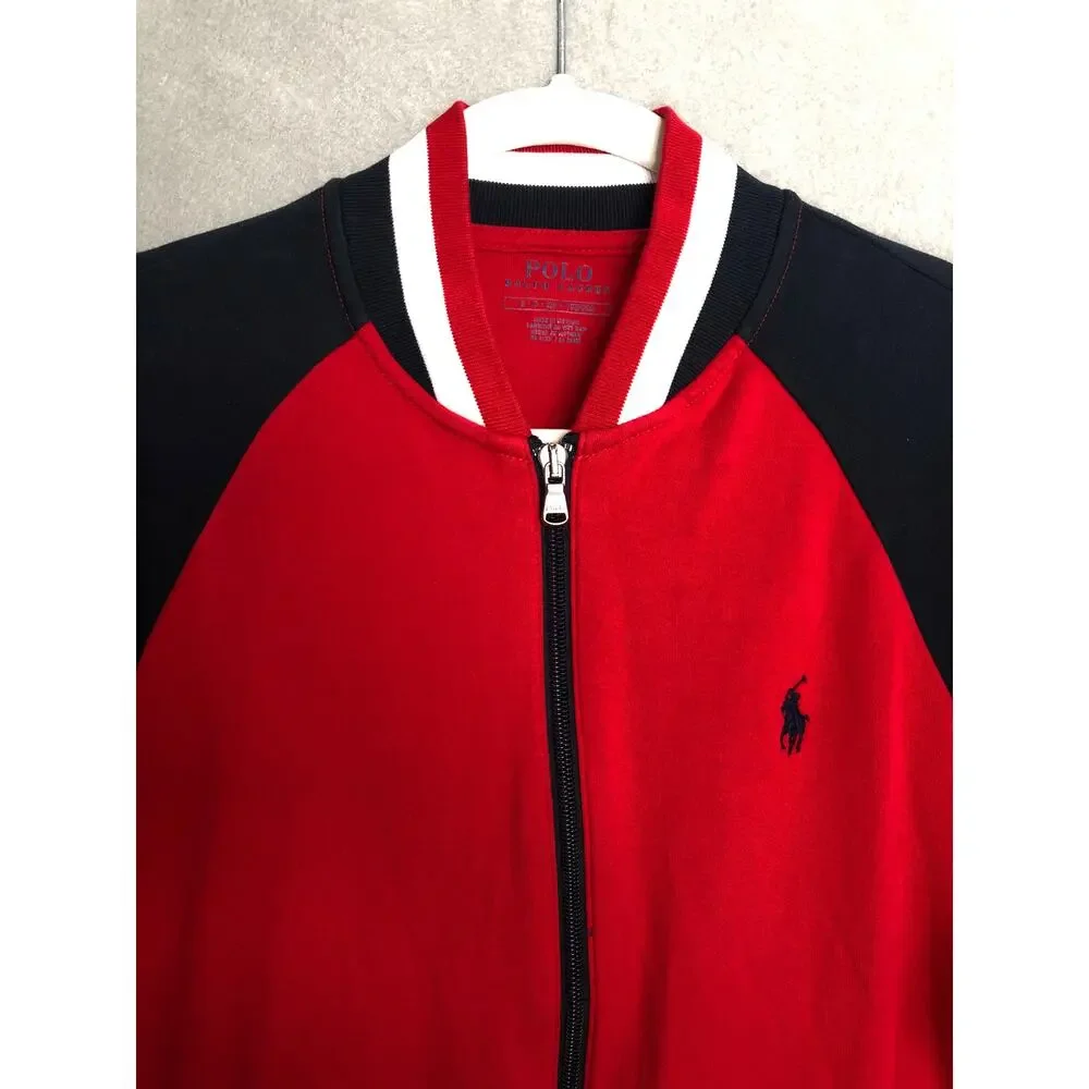 Polo Ralph Lauren Performance Varsity Jacket Men''s Small Full-Zip NEW